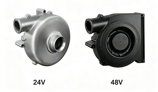 Comparison of Performance, Power, and Design: 24V vs. 48V Blowers Comparison of Performance, Power, and Design: 24V vs. 48V Blowers